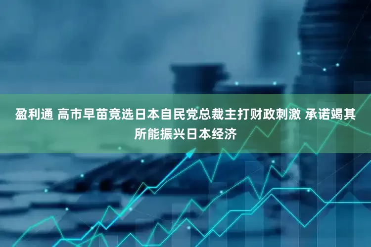 盈利通 高市早苗竞选日本自民党总裁主打财政刺激 承诺竭其所能振兴日本经济