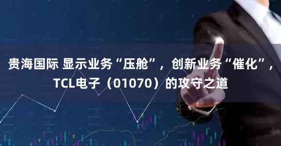 贵海国际 显示业务“压舱”，创新业务“催化”，TCL电子（01070）的攻守之道